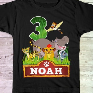 Lion Guard Birthday Shirt, Lion Guard Family Birthday shirts, Personalized shirt, Lion King Birthday Shirt, Boy&#39;s Birthday shirt, Custom tee