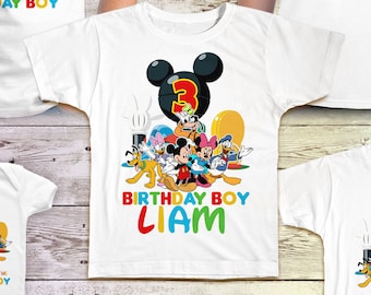 Mickey Mouse Clubhouse Birthday Shirt, Mickey Mouse Birthday Tshirt, Mickey Clubhouse Birthday Outfit, Mickey Clubhouse Outfit