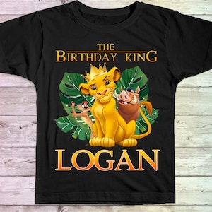 Lion King Birthday Shirt, Lion King Family Birthday shirts, Personalized shirt, Simba Birthday Shirt, Boy&#39;s Birthday shirt,  Hakuna Birthday