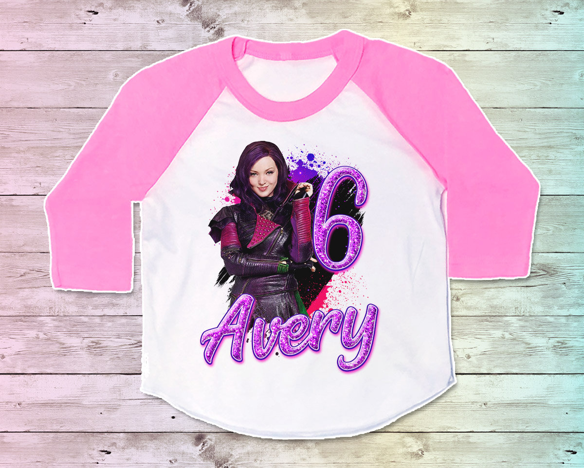 Descendants Birthday Shirt, Descendants Party Girl's Tshirt ...