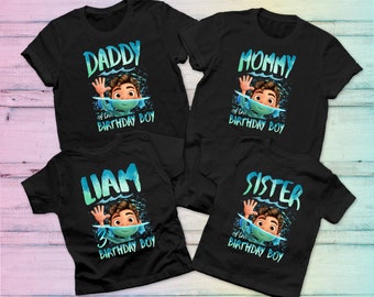 Luca Birthday Shirt, Luca Family Birthday Shirts, Disney Birthday Boy shirt, Personalized Luca Birthday Shirts, Luca Birthday tshirts, tee