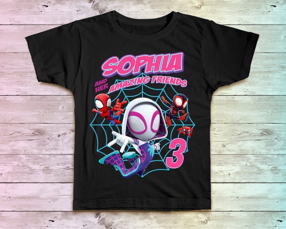 T-shirt Funny Spider Man - Modèle Gildan Softstyle - Coton, Unisexe - Taille H105 - Neuf Avec étiquettes