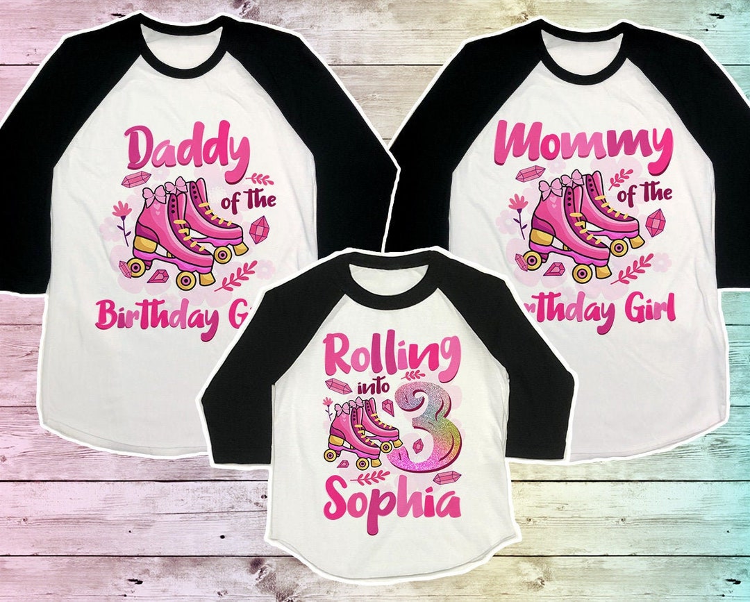 Roller Skate Birthday Shirt Roller Skating Birthday Family Etsy