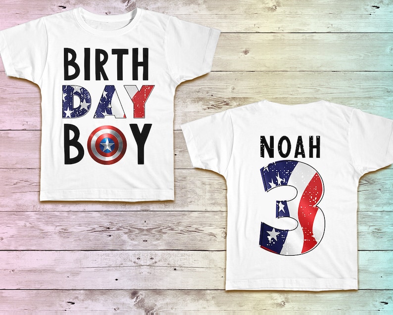 superhero birthday shirt