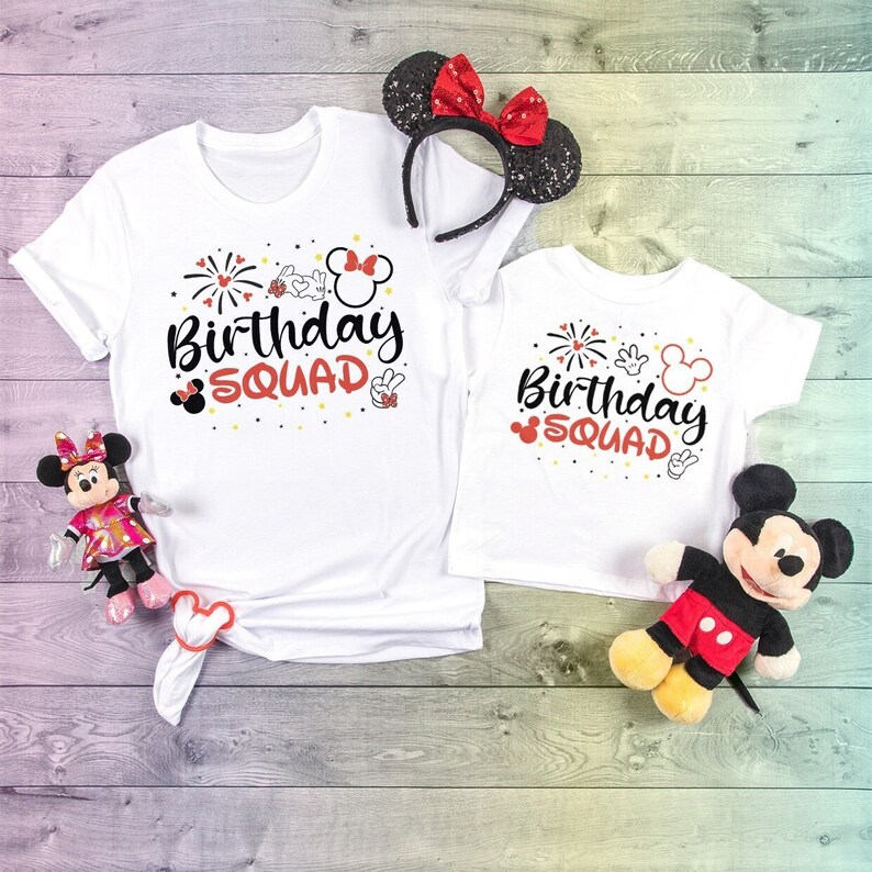 Birthday Squad Shirts Mickey Mouse Shirts, Disney Squad Shirt, 2021 Disney Shirts, Matching Disney Family Shirts, Minnie mouse Brithday Girl image 2