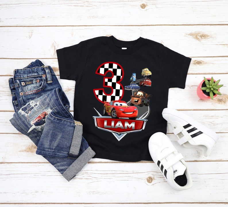 Disney Cars Birthday Shirt, Cars Family Birthday shirts, Personalized shirt, Mcqueen Birthday Shirt, Boy's Birthday shirt, Mater Birthday, image 6