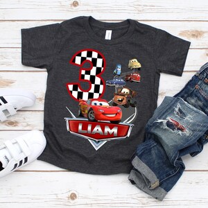 Disney Cars Birthday Shirt, Cars Family Birthday shirts, Personalized shirt, Mcqueen Birthday Shirt, Boy's Birthday shirt, Mater Birthday, image 5