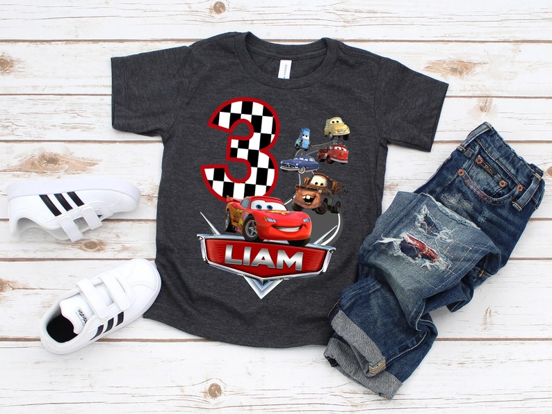 Disney Cars Birthday Shirt, Cars Family Birthday shirts, Personalized shirt, Mcqueen Birthday Shirt, Boy's Birthday shirt, Mater Birthday, image 5