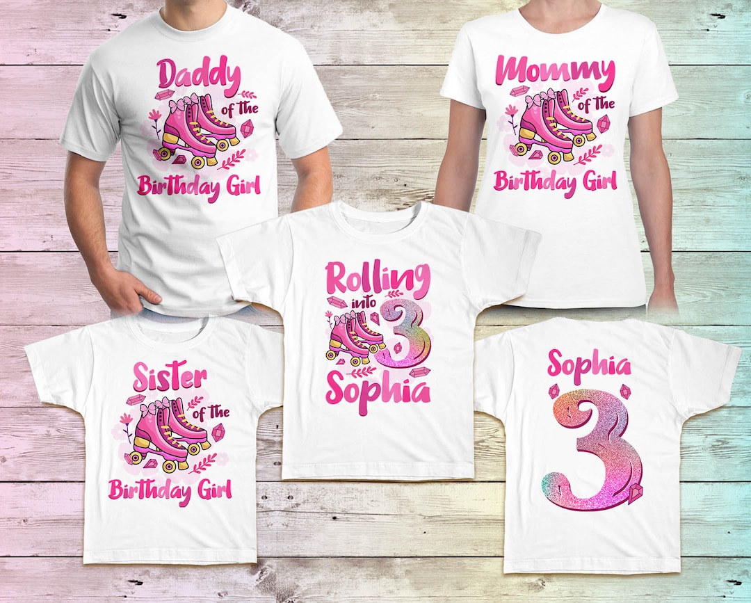 Roller Skate Birthday Shirt, Roller Skating Birthday Family Shirts