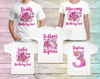 Roller skate birthday shirt, Roller Skating birthday Family shirts, Roller skating party, Roller skate shirt, Roller skate White tee tshirt