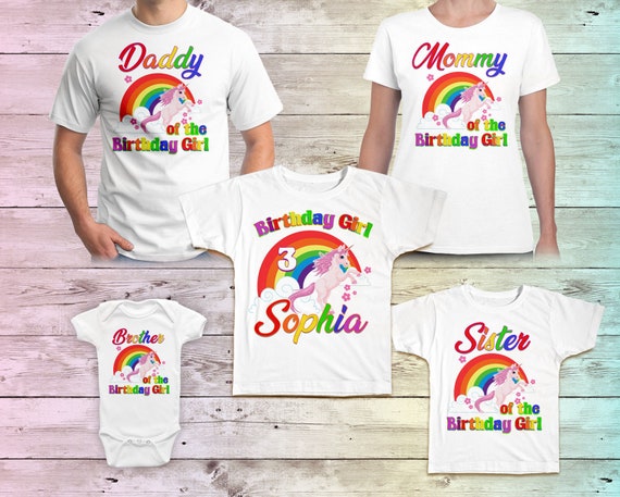 Mommy Of The Birthday Girl Shirt, Unicorn Birthday Outfit Mommy Of The Birthday Girl Shirt, Unicorn Birthday Outfit