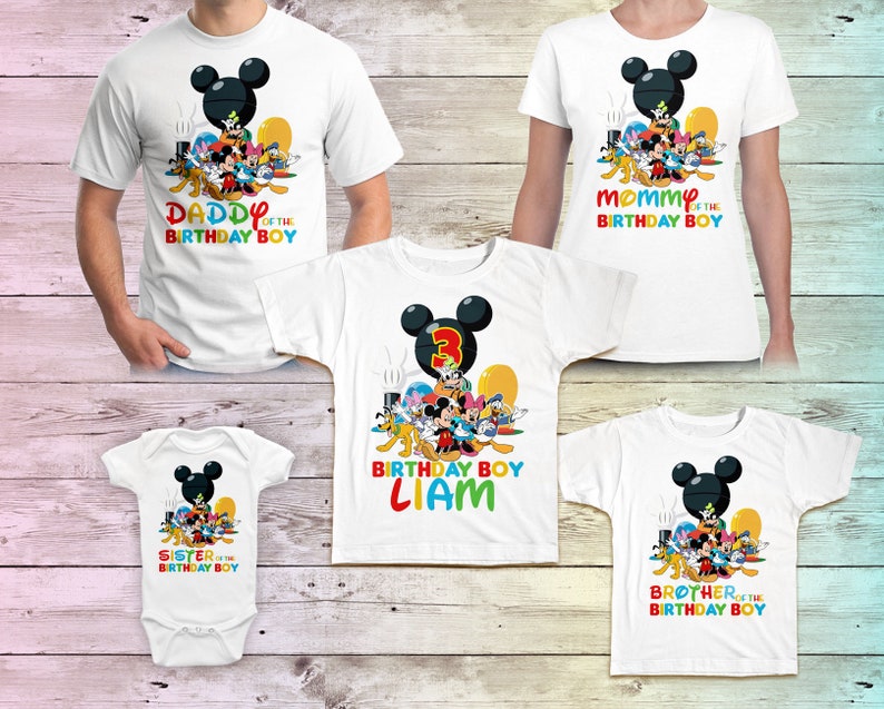 Mickey Mouse Clubhouse Birthday Shirt, Mickey Mouse Birthday Tshirt, Mickey Clubhouse Birthday Outfit, Mickey Clubhouse Outfit image 1
