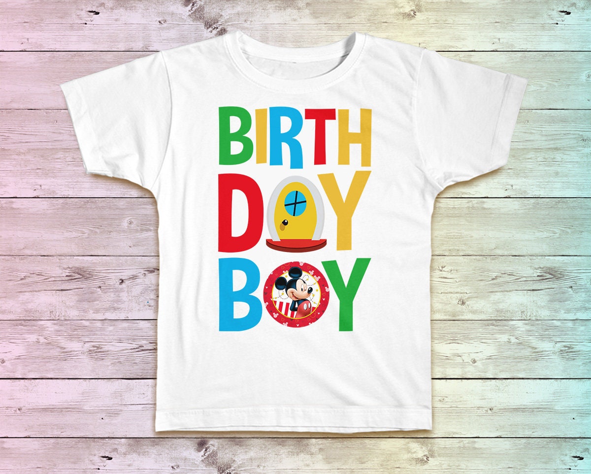 Mickey Birthday Shirt Mickey Clubhouse Family Birthday Shirt | Etsy