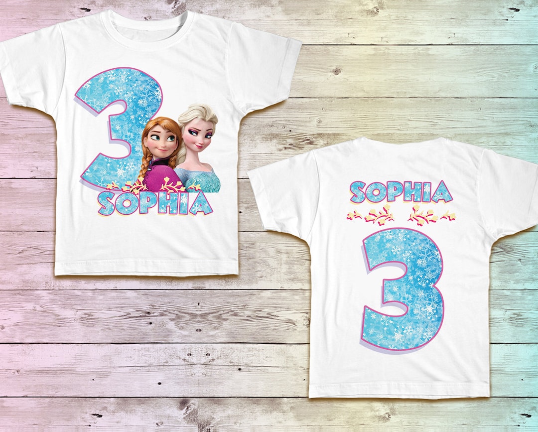 Frozen Birthday Shirt, Princess Birthday Shirt, Anna Elsa Party Shirt Tee  Frozen Outfit Theme, Birthday Girl Shirt Tshirt, Frozen Shirt