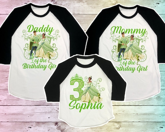Princess and the frog birthday shirts sale