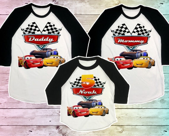 lightning mcqueen family shirt