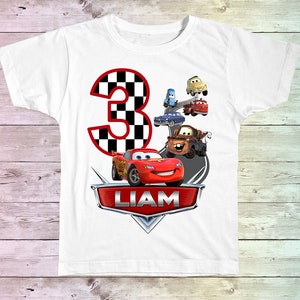 Disney Cars Birthday Shirt, Cars Family Birthday shirts, Personalized shirt, Mcqueen Birthday Shirt, Boy's Birthday shirt, Mater Birthday, image 7