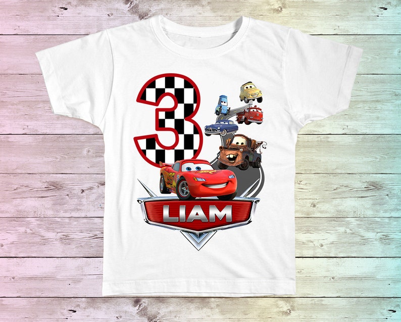 Disney Cars Birthday Shirt, Cars Family Birthday shirts, Personalized shirt, Mcqueen Birthday Shirt, Boy's Birthday shirt, Mater Birthday, image 7