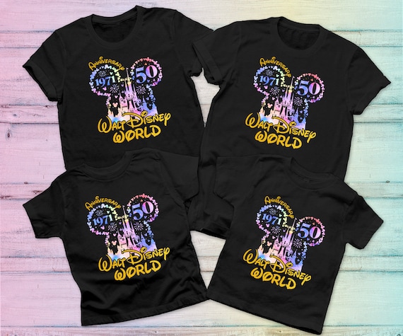 Mickey Disneyworld 50th Anniversary Tshirt, 1971-2021 50th