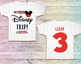 My First Disney Trip Shirt,  Mickey First Disney Trip Tshirt, Mickey Ears Shirt Shirt Tee , First Disney Trip Outfit Theme, Disney Vacation