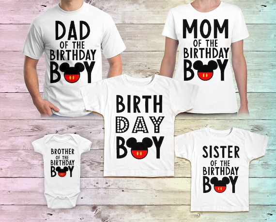 Mickey Mouse Clubhouse Birthday Shirt, Mickey Mouse Birthday Tshirt, Mickey  Birthday Outfit, Disney Vacation Mickey Matching shirts