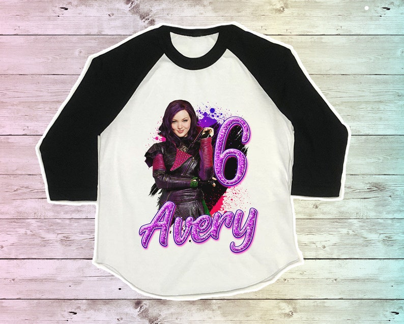 Descendants Birthday Shirt Descendants Party Girl's - Etsy