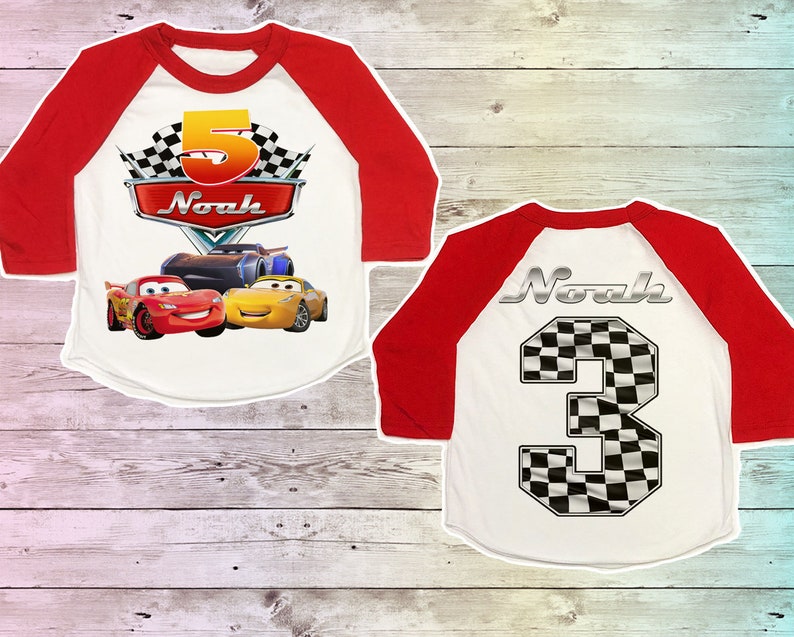 cars birthday shirts for family
