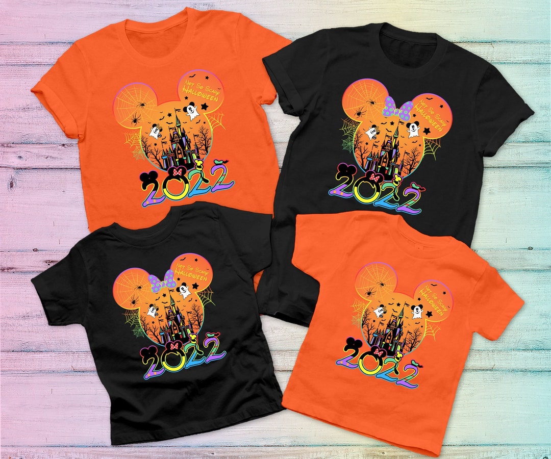 Mickey Not so Scary Halloween Party Shirt Disney Halloween Etsy