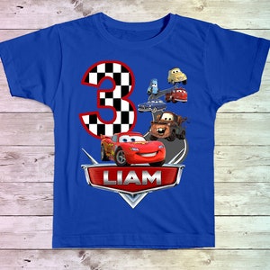 Disney Cars Birthday Shirt, Cars Family Birthday shirts, Personalized shirt, Mcqueen Birthday Shirt, Boy's Birthday shirt, Mater Birthday, image 3