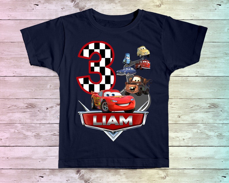 Disney Cars Birthday Shirt, Cars Family Birthday shirts, Personalized shirt, Mcqueen Birthday Shirt, Boy's Birthday shirt, Mater Birthday, image 4