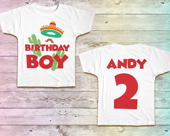 Sombrero Cactus 2 Years Old Kids T-Shirt 2nd Birthday Sombrero Cactus 2 Years Old Kids T-Shirt 2nd Birthday