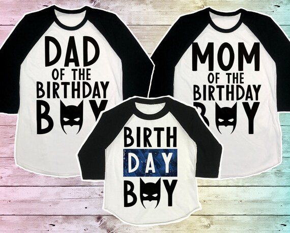 batman party shirts