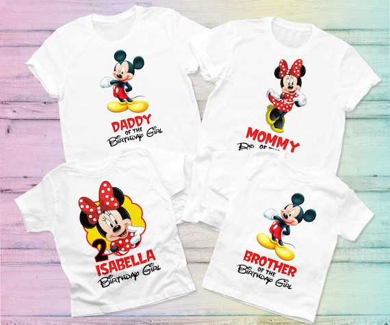 Minnie birthday shirt, Minnie mouse birthday family shirts, Disney birthday  shirt, personalized family shirts, Mickey birthday shirt