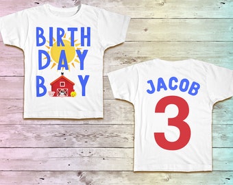 Farm Birthday Shirt, Barn Birthday Tshirt, Farm Animal Party Shirt Tee , Farm Outfit Theme, Country Birthday Shirt