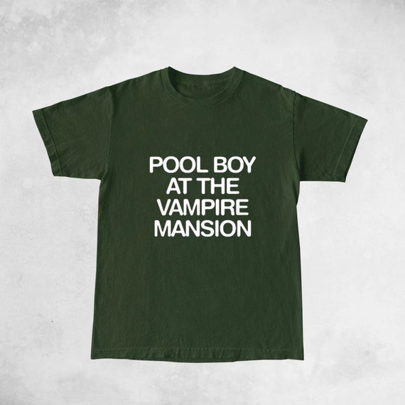 Pool Boy at the Vampire Mansion Unisex Tshirt Gerard Way Etsy