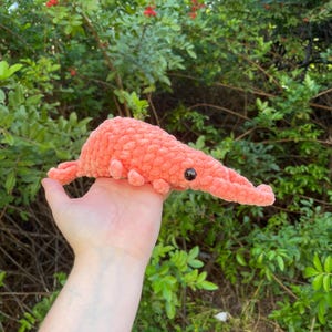 MADE TO ORDER amigurumi shrimp | Crochet shrimp | shrimp plushie | Emotional support shrimp