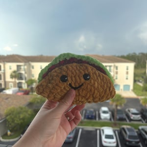 Emotional support taco | Taco plushie | Crochet taco