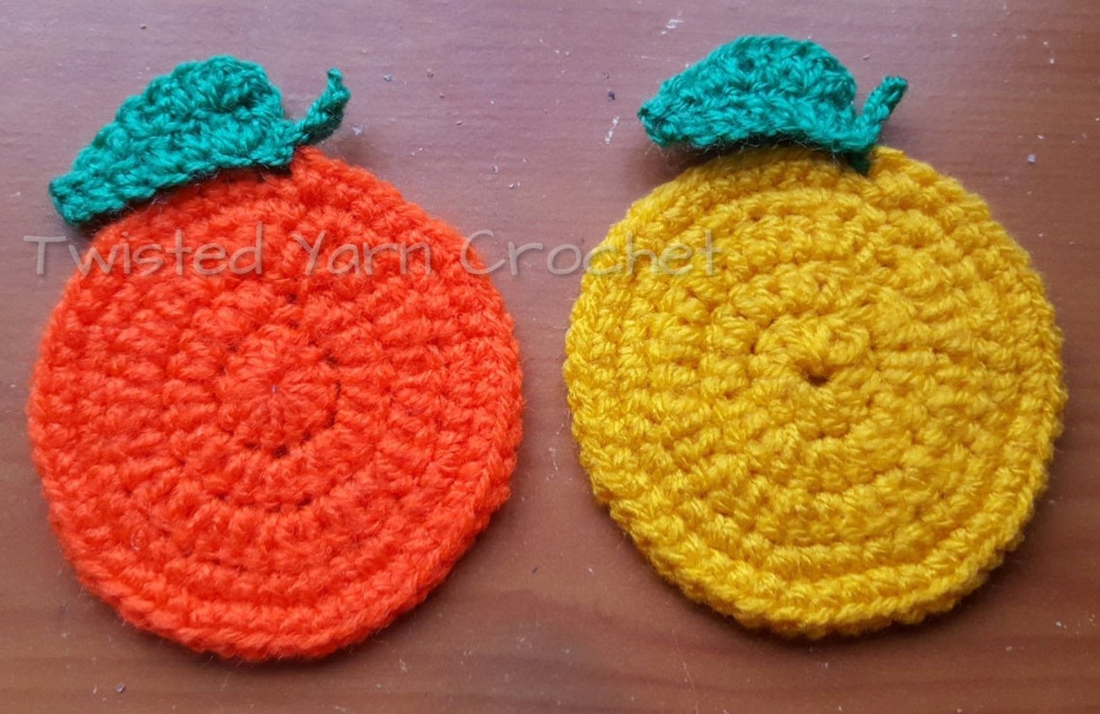 Crochet Fruit Coasters Etsy