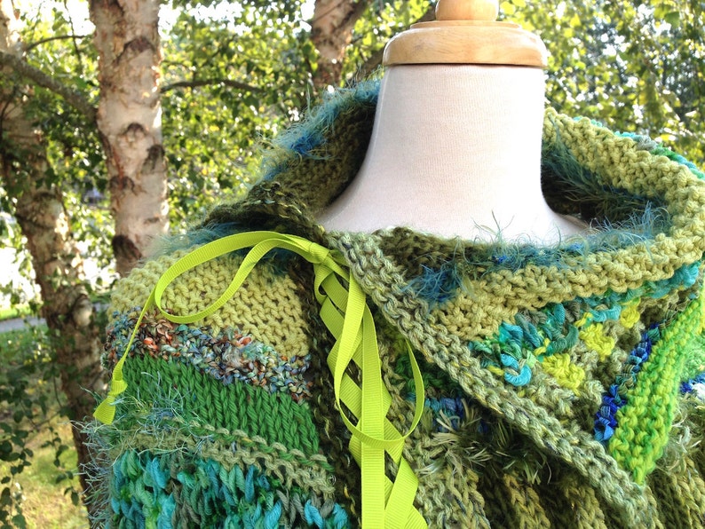 Dreamy Poncho knitting Pattern. Detailed Pattern for - Etsy