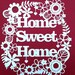 Papercut Template 'Home Sweet Home' Printable PDF JPEG - Etsy Italia