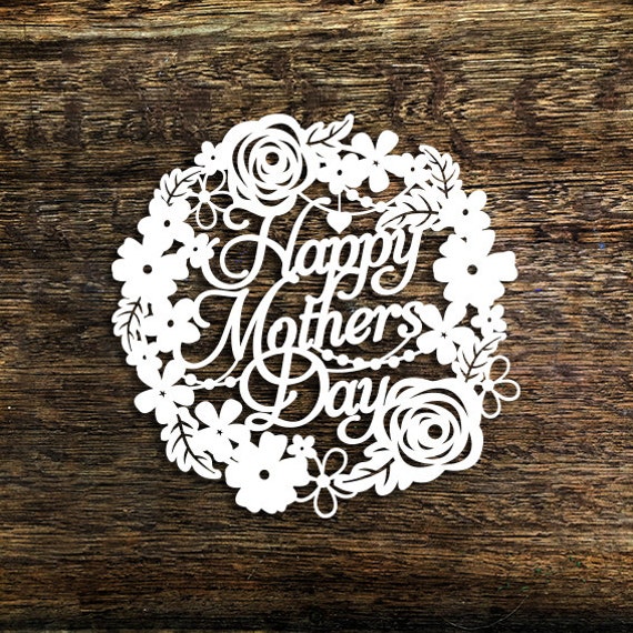 Download Papercut Template Happy Mother S Day Card Making Etsy