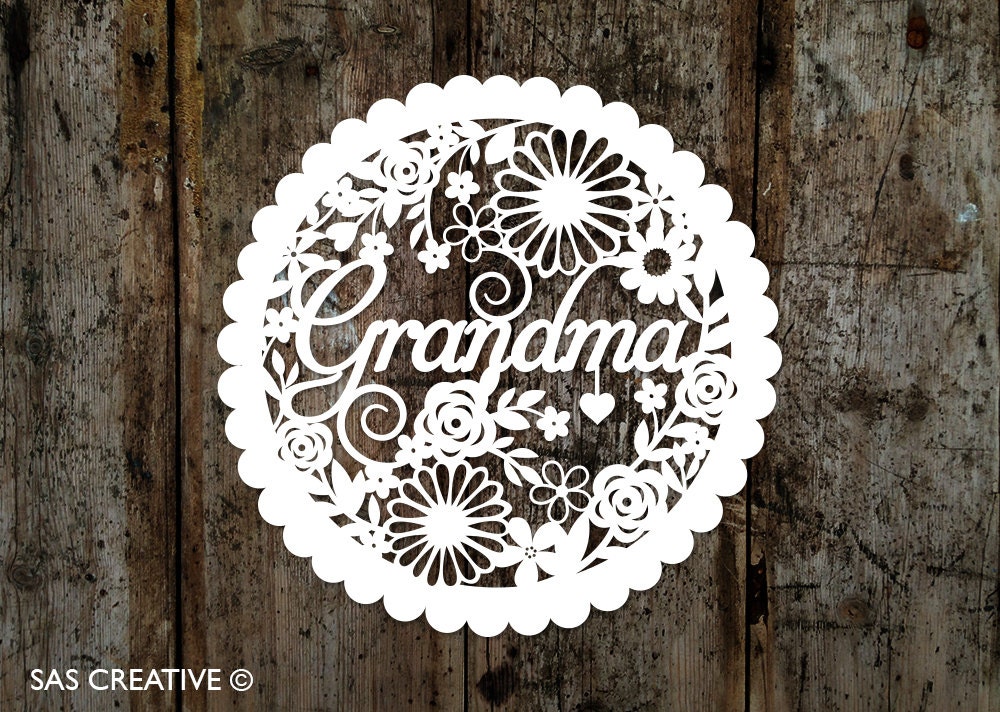 Papercut Template 'grandma' Mother's Day Papercut PDF Downloadable - Etsy papercut-template-grandma-mother-s-day-papercut-pdf-downloadable-etsy