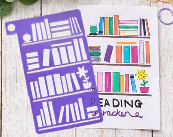 Plantilla de seguimiento de lectura para diarios de libros, scrapbooking, bocetos y garabatos.