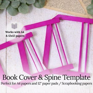 A4 & 12インチの製本テンプレート、ジャンクジャーナルと製本 - ジャーナルとノート用のステンシル