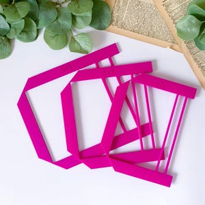 13 cm Buchschablone / Schablonen - Ideal zum Buchbinden, zur Herstellung von Junk Journals, Kalendern, Notizbüchern und anderem Kunsthandwerk
