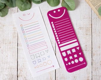 Notebuddy - Journal Stencil – Teachers Gift Idea - Bullet Journaling Templates for Scrapbooking, Sketching & Doodle Art