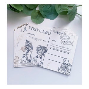 Cartoline per journaling - arte digitale stampata per diari spazzatura, scrapbooking e creazione di biglietti - Confezione da 7 (A6)