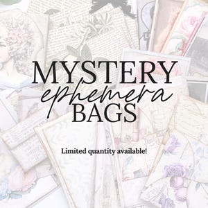 Pack de carnets mystères - Lot d'éphémères faits main et de fournitures de journalisation, idéal pour les débutants / escargot ou courrier heureux / RAKS et idée cadeau