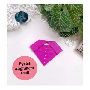 Outil de guidage d'oeillets - Parfait pour un carnet, un journal, une carte, un album et la fabrication de livres. Outil d'alignement pour travaux manuels.