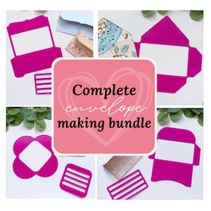 Envelope Maker journal Stencil for journalling, scrapbooking, sketching & doodle art - Various sizes available / mega bundle also available